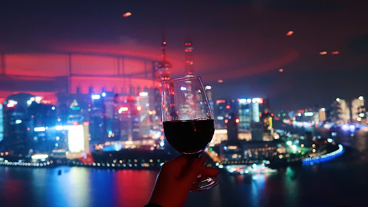 上海酒吧－非常時髦 VUE BAR，一次獲得浦東浦西雙夜景